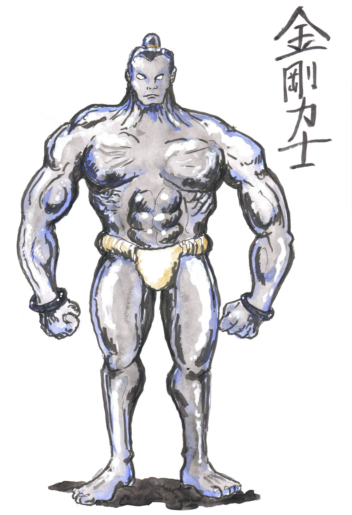 Kongô-rikishi 金剛力士 : « le lutteur adamantin », Colossus version Japon médiéval.