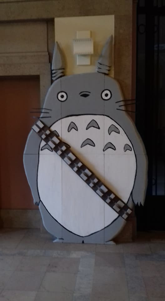 Décor Totoro avec la cartouchière de Chewbacca