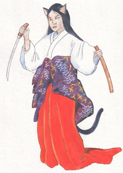 Bakeneko : femme chat