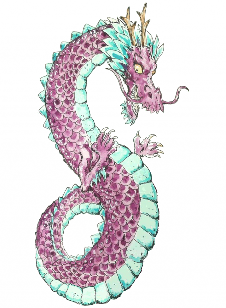 Dragon violet debout ©Sylvain Jolivalt - Ne pas reproduire ou exploiter sans autorisation