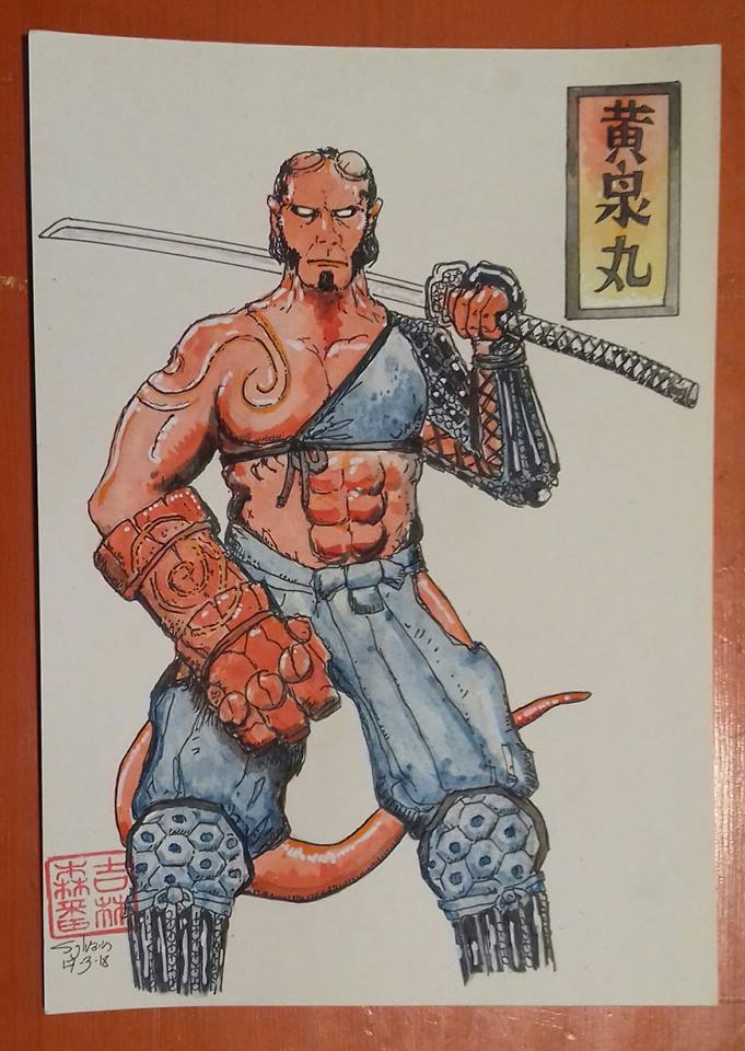 Yomimaru : Oni en version Hellboy