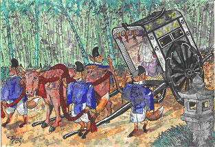 Palanquin-jacking par des renards