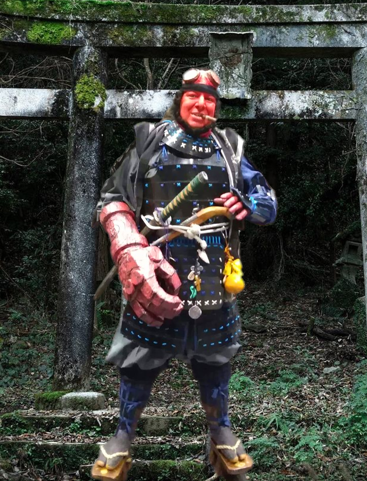 Cosplay : Hellboy samurai