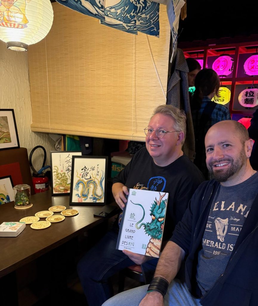 Avec Jean-Martin Vincent, calligraphe