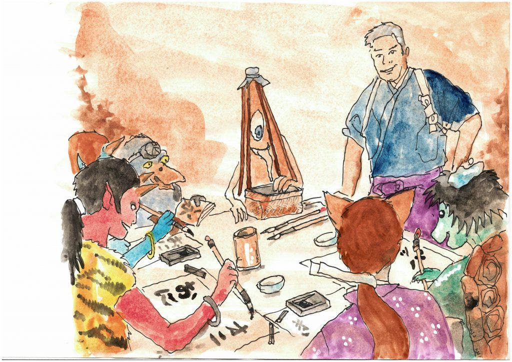 Illustration : Sylvain Jolivalt en train d'animer un atelier ©Sylvain Jolivalt - Ne pas reproduire ou exploiter sans autorisation