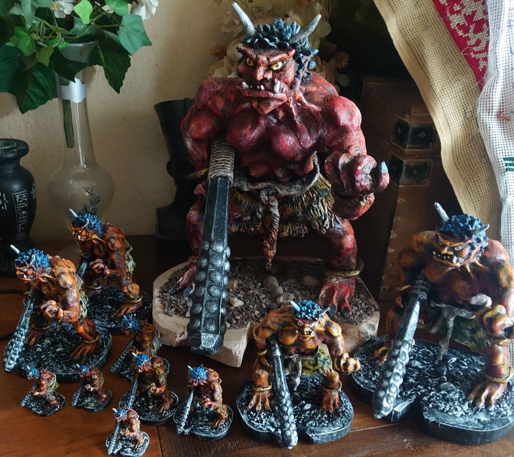 Figurines "Oni" de différentes tailles