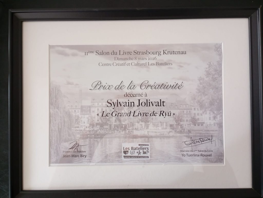 Prix de créativité pour le Grand Livre des Ryû