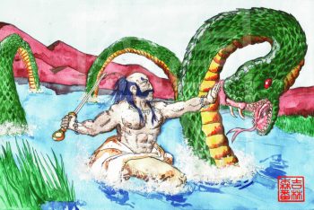 Combat contre le Mizuchi ©Sylvain jolivalt - Ne pas reproduire ou exploiter sans autorisation