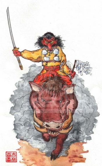 Tarôbô : Tengu protecteur du Mont Atago ©Sylvain jolivalt - Ne pas reproduire ou exploiter sans autorisation